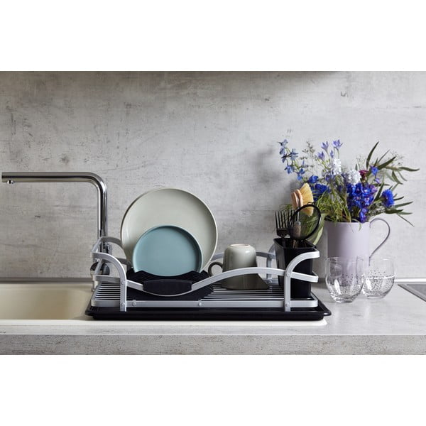 Černý odkapávač na nádobí Wenko Drip Aluminium-image-4