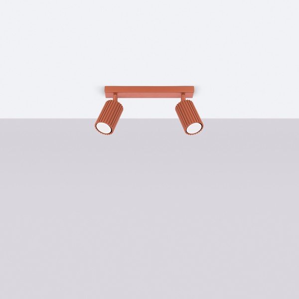 Bodové svítidlo v cihlové barvě 6,5x30 cm Gleam – Sollux-image-4