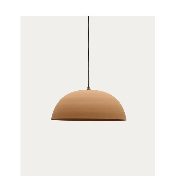 Oranžové kovové závěsné svítidlo ø 46 cm Nibla – Kave Home-image-3