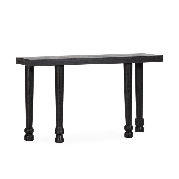 Černý konzolový stolek z mangového dřeva 40x130 cm Inaya – MOME-image-2