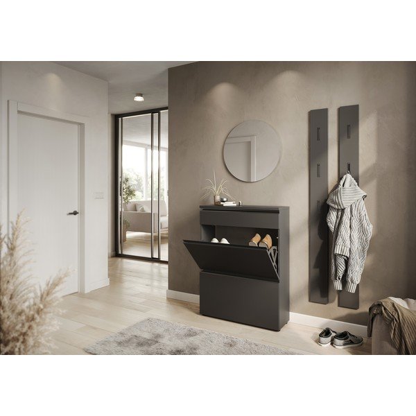 Antracitový botník 80x107x29 cm Baldone – Germania-image-1