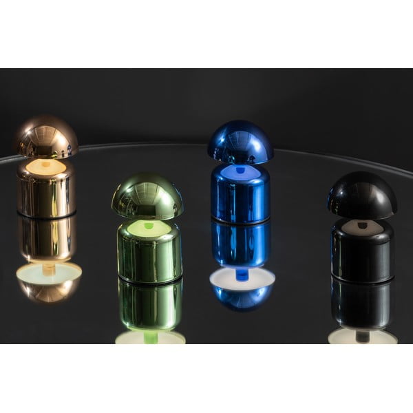 Světle zelená LED stolní lampa s kovovým stínidlem (výška 14 cm) Impetu – Leitmotiv-image-2