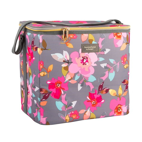 Květovaná chladící taška Navigate Grey Floral, 20 l