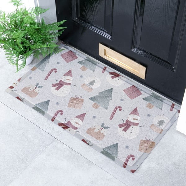 Rohožka s vánočním motivem 40x70 cm Snowman – Artsy Doormats-image-1