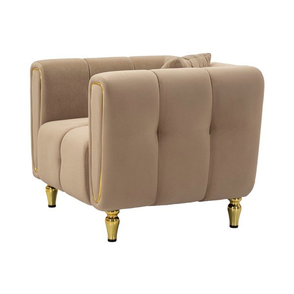 Taupe sametové křeslo Alma – Mauro Ferretti-image-3