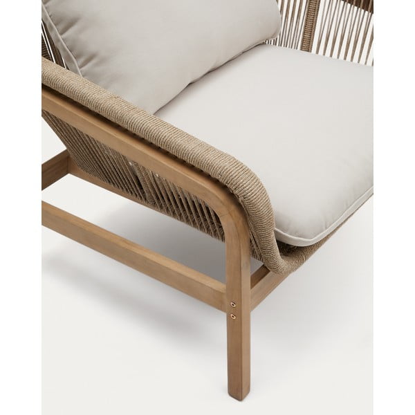 Zahradní lounge set z masivu akácie pro 5 v béžovo-přírodní barvě Vellana – Kave Home-image-4