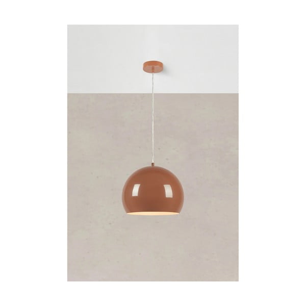 Hnědé závěsné svítidlo s kovovým stínidlem ø 28 cm Pop – Markslöjd-image-2