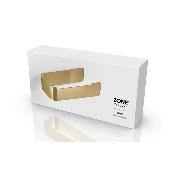 Nástěnný držák na toaletní papír z nerezové oceli v mosazné barvě Ume Brass – Zone-image-3