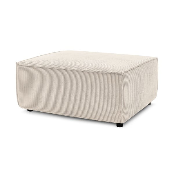 Béžový manšestrový taburet Nihad – Bobochic Paris-image-3