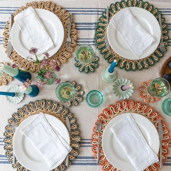 Prostírání z kukuřičného šustí ø 38 cm Corn Husk – Rex London-image-1