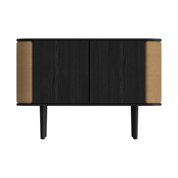 Černo-hnědá nízká komoda v dekoru dubu 109x75 cm Treasures – UMAGE-image-3