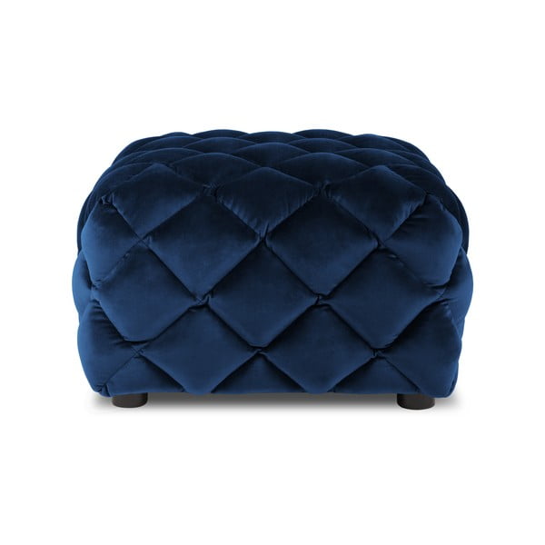 Tmavě modrý sametový taburet Flandrin – Interieurs 86-image-2