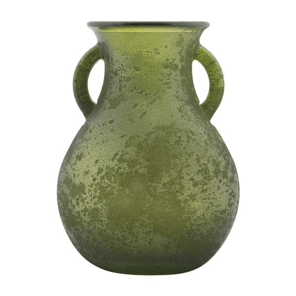 Zelená váza z recyklovaného skla Mauro Ferretti Anfora, ⌀ 11,5 cm