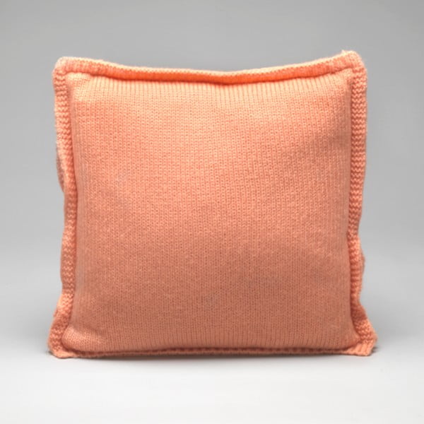 Broskvově oranžový pletený polštář FEST Amsterdam Lush