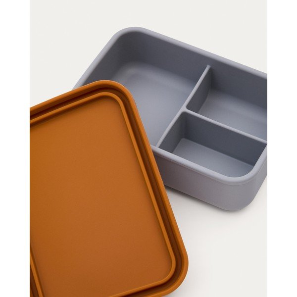 Modrý/oranžový silikonový dětský svačinový box Lili – Kave Home-image-2