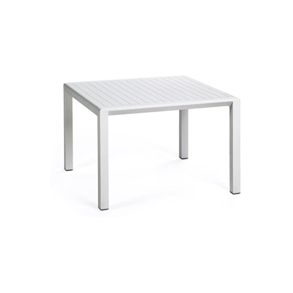 Bílý zahradní odkládací stolek Nardi Garden Aria, 60 x 60 cm