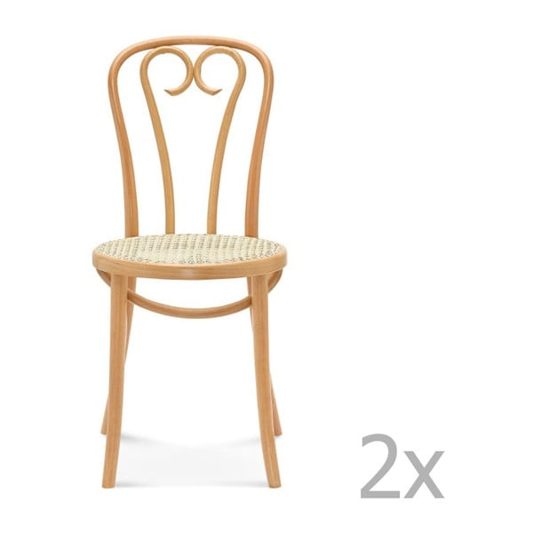 Sada 2 dřevěných židlí Fameg Jesper