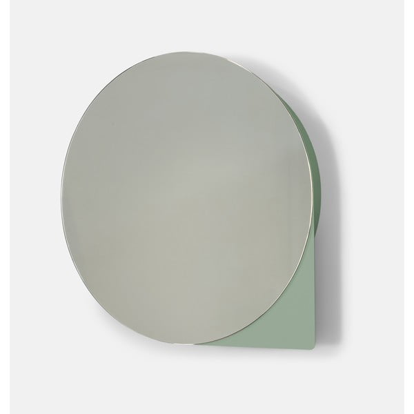 Šedozelená kovová závěsná/se zrcadlem koupelnová skříňka 35x35 cm Sonnet – Spinder Design-image-1