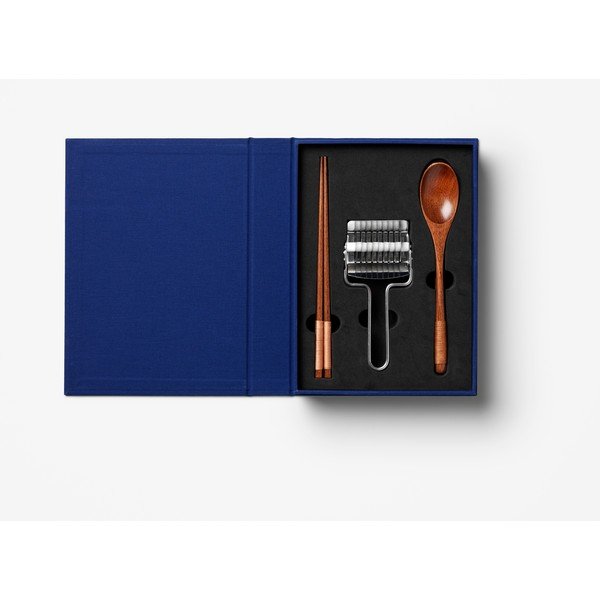 Modré nerezové/bambusové hůlky v sadě pro 2 osoby The Essentials - Ramen Tools – Printworks-image-2