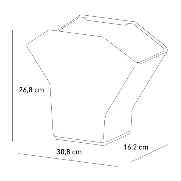 Šedý samozavlažovací vertikální květináč Plastia Tree-image-3
