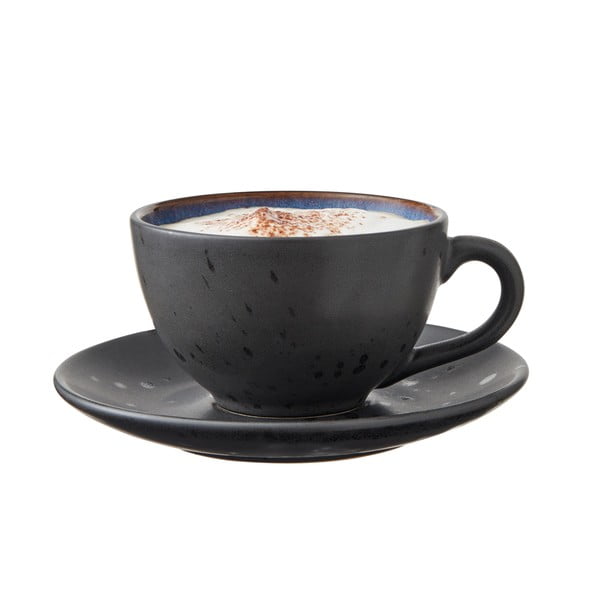 Černé/tmavě modré keramické šálky v sadě 4 ks 240 ml Gastro Black/Mix – Bitz-image-1