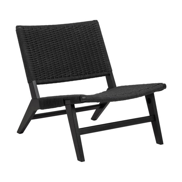 Černé křeslo s výpletem Carson – Actona