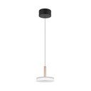 LED stmívatelné závěsné svítidlo v černobílo-zlaté barvě se skleněným stínidlem ø 22 cm Celeste – Trio