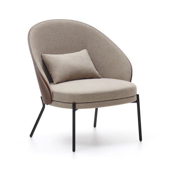 Světle hnědé křeslo Eamy – Kave Home