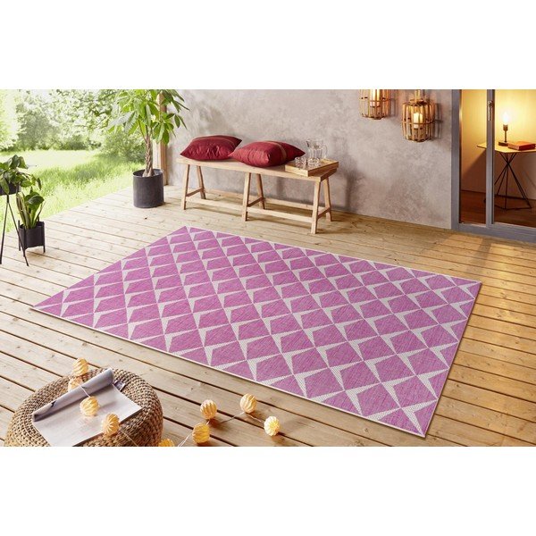 Růžovo-béžový venkovní koberec NORTHRUGS Escala, 160 x 230 cm-image-1