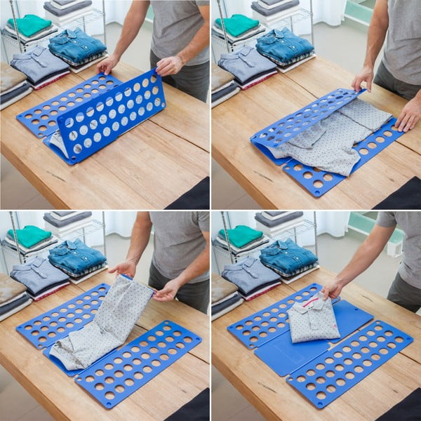 Modrá deska na skládání oblečení InnovaGoods-image-1
