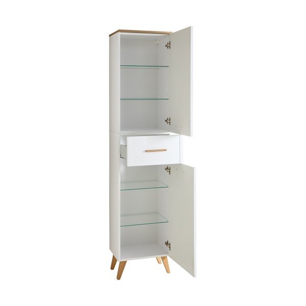 Bílá koupelnová skříňka 184x45 cm Quickset 383 – Pelipal-image-3