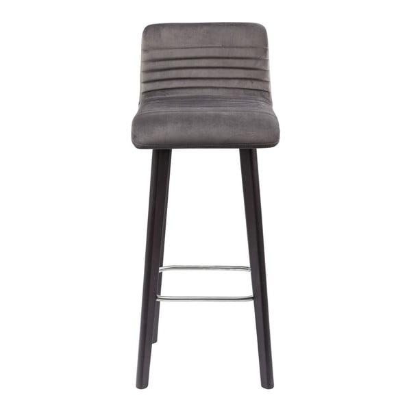 Šedá barová židle s černými nohami Kare Design Lara