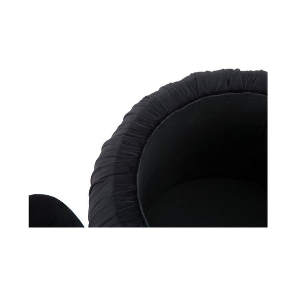 Černý puf s úložným prostorem Mauro Ferretti Paris, ⌀ 41 cm-image-1