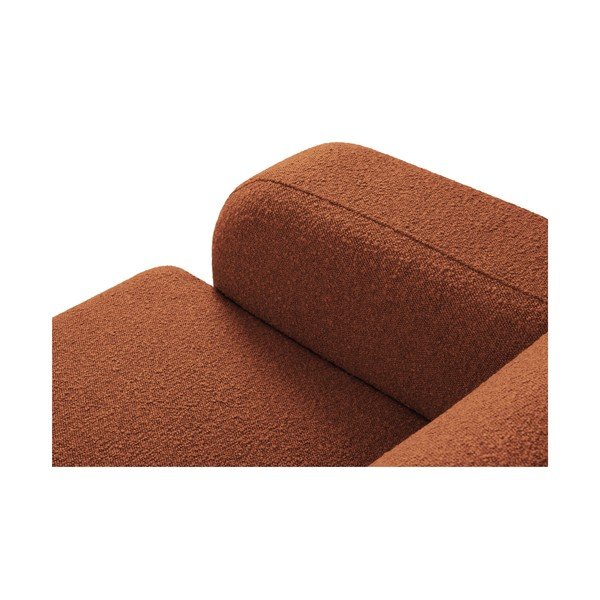 Hnědá rohová pohovka z textilie bouclé (pravý roh) Molino – Micadoni Home-image-4