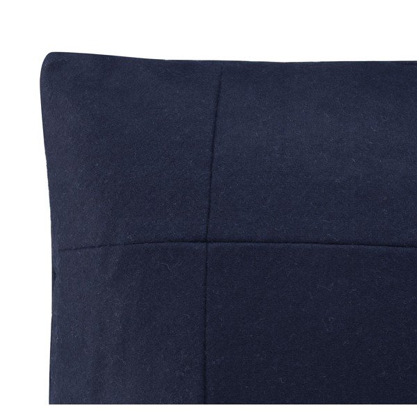 Tmavě modrý vlněný povlak na polštář HF Living Felt Navy, 50 x 50 cm-image-2