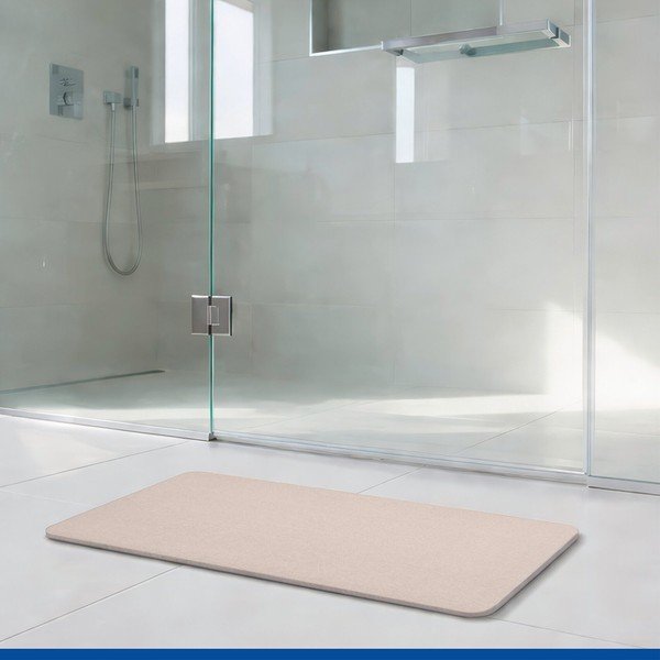Béžová z křemeliny koupelnová předložka 39x60 cm Simi – Wenko-image-2