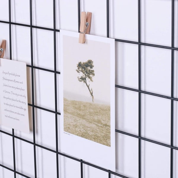 Černá kovová nástěnka Reminder, 60 x 60 cm-image-3