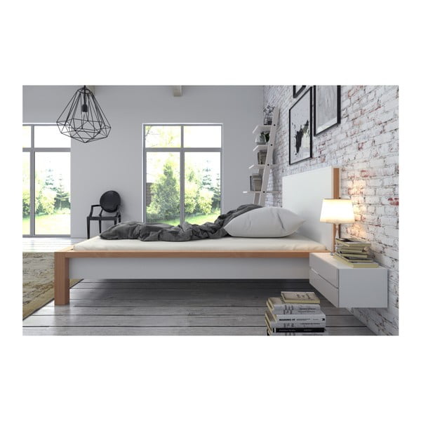 Dvoulůžková postel z borovicového dřeva SKANDICA InBig, 140 x 200 cm-image-4
