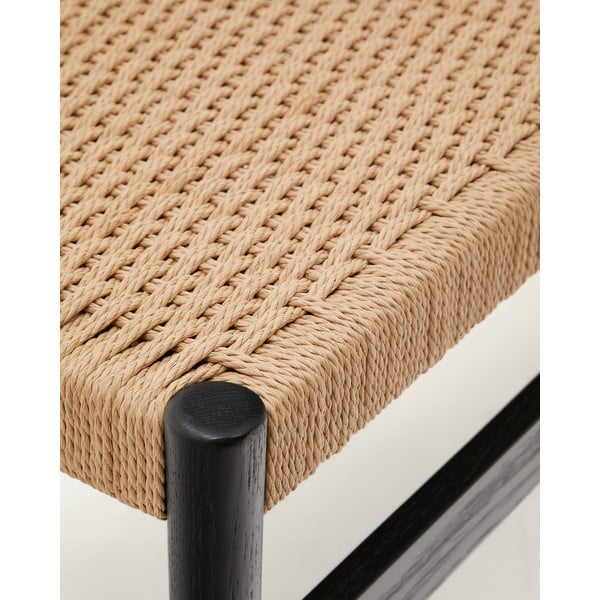 Lavice v černo-přírodní barvě Zaide – Kave Home-image-4