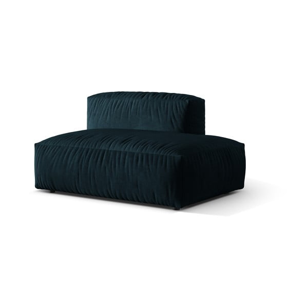 Tmavě modrý sametový modul pohovky (pravý roh) Martina – Micadoni -image-1