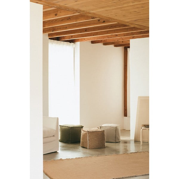 Krémový sedací vak Handloom – Lorena Canals-image-4