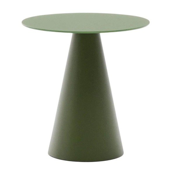 Kulatý odkládací stolek se skleněnou deskou ø 50 cm Wilshire – Kave Home
