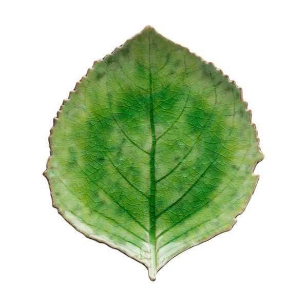 Zelený kameninový talíř Costa Nova Riviera, 19 x 22 cm