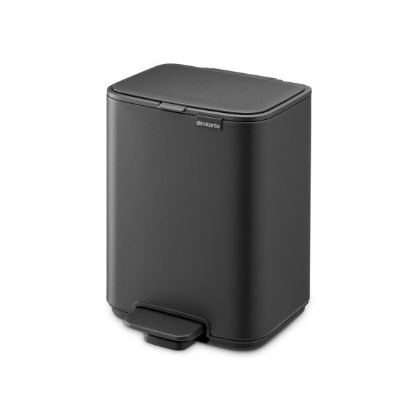 Tmavě šedý nášlapný ocelový odpadkový koš 4 l Bo – Brabantia