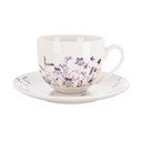 Bílý/fialový porcelánový šálek 280 ml Louka – Orion