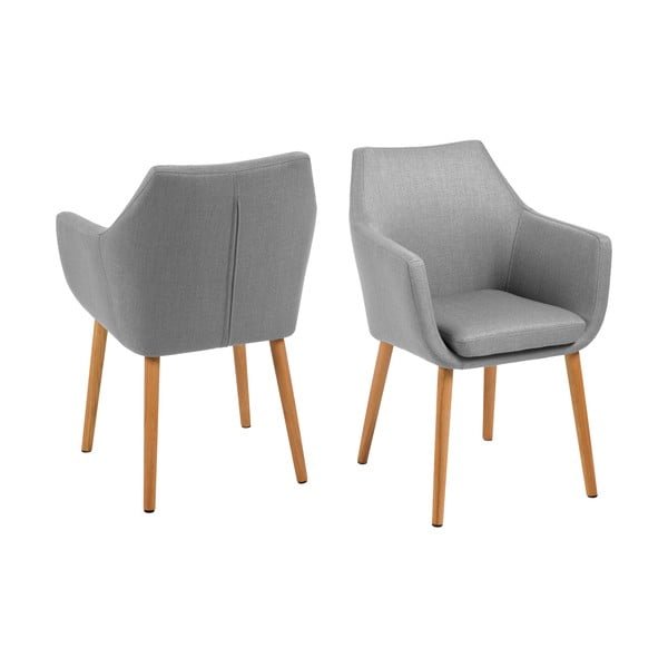 Světle šedé křeslo Actona Nora-image-3