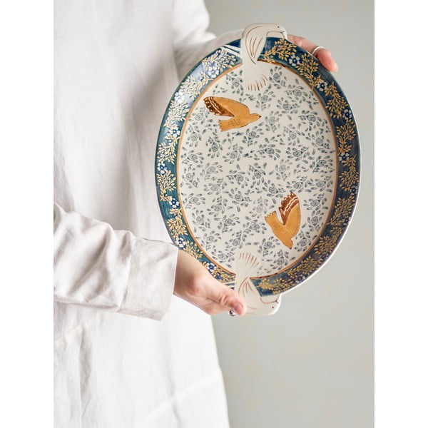 Tác z kameniny 25x34 cm Hezha – Bloomingville-image-1