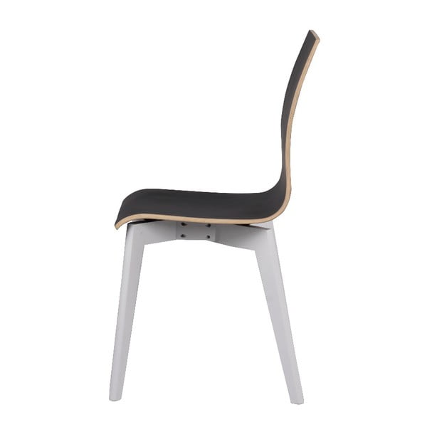 Černá jídelní židle s bílými nohami Rowico Grace-image-4