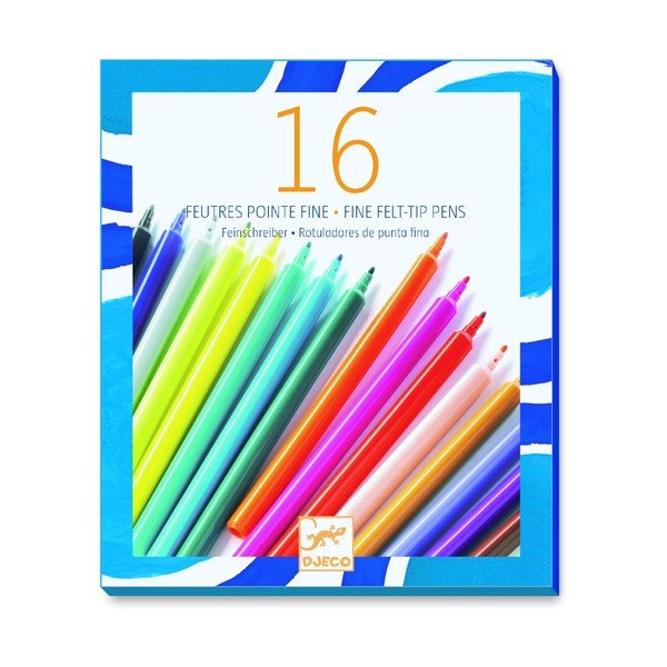Sada 16 fixů s tenkým hrotem Djeco Fine-image-1