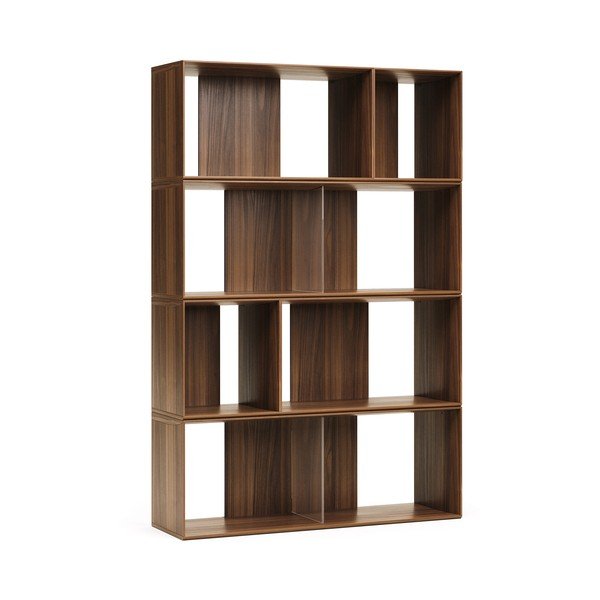 Modulární policový systém v dekoru ořechu v přírodní barvě 6 ks 101x152 cm Litto – Kave Home-image-2